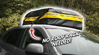 How To Install Car Rooftop Cargo Carrier If You Don't Have Roof Crossbars Or Roof Rails! DIY