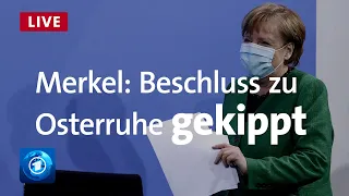 "Mein Fehler!" - Merkel stoppt Corona-Osterruhe