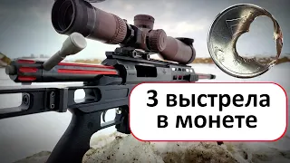 Снайперская винтовка Лобаева - 3 выстрела в монете! Sniper rifle Lobaev Arms DXL-2