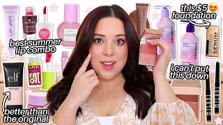 MY TOP MAKEUP FAVORITES! 😍 BEST NEW LAUNCHES + SUMMER MUST HAVES