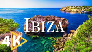 FLYING OVER IBIZA ISLAND (4K UHD) - Relaxing Music Along With Beautiful Nature - 4K Video Ultra HD