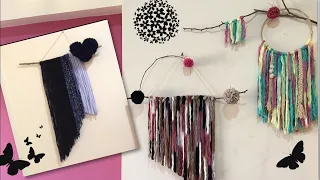 27 Simple Cute DIY Yarn Wall Hangings Boho Room Decor Design Ideas