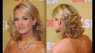 Medium hairstyles for evening