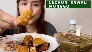 GINISANG MUNGGO + LECHON KAWALI MUKBANG by King Lymhar