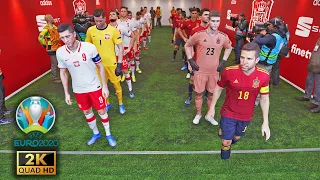 🔥 PES 2021 - Spain Vs Poland ⚽ Euro 2020 • Next Gen Realism Mod Gameplay •  Estadio La Cartuja