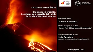 Stavros Meletlidis-'Cómo se vigila un volcán. Cumbre Vieja 2021: una erupción anunciada'