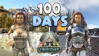 Surviving 100 Days On The New ARK Map Fjordur!