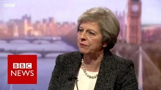 Theresa May 'won't be afraid' to challenge Donald Trump - BBC News