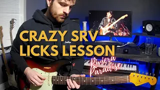 CRAZY SRV LICKS | Intermediate Guitar Lesson