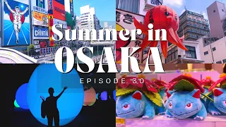 OSAKA JAPAN DIARIES | Dotonbori Walk and TeamLab Botanical Garden Osaka