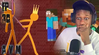 The KING VS HEROBRINE?! | Animation VS Minecraft Shorts 30 Reaction