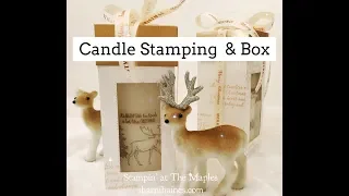 Stamped Candle & Matching Box