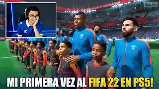 YA TENGO FIFA 22 Y SE VE GENIAL!! MI PRIMER PARTIDO EN PS5!