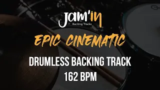 Epic Cinematic Drumless Backing Track 162 BPM