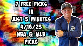 NBA, MLB  Best Bets for Today Picks & Predictions Sunday 4/16/23 | 7 Picks in 5 Minutes