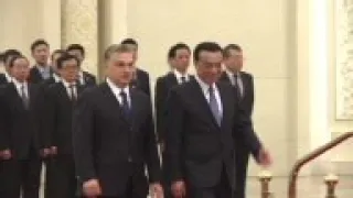 Hungarian Prime Minister Viktor Orban meets Chinese Premier Li Keqiang