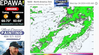 Tuesday April 23rd, 2024 video forecast