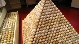 Pyramid of baseballs