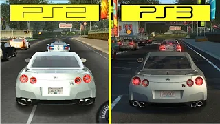 Need for Speed: ProStreet PS2 vs PS3 Graphics Comparison