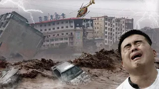 The Whole City Is Destroyed! Huge Floods Drown Cities In China, Thousands Of Residents Evacuated