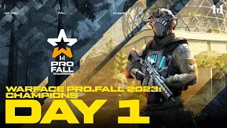 Турнир Warface PRO.Fall 2023: Champions. Day 1