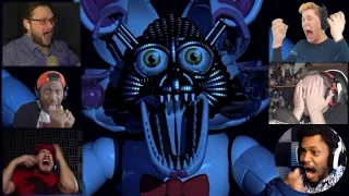 "Реакции Летсплейщиков" на Нападение Фокси из FNAF: Sister Location