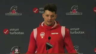 Patrick Mahomes discusses the Baltimore Ravens ahead of AFC Championship Game