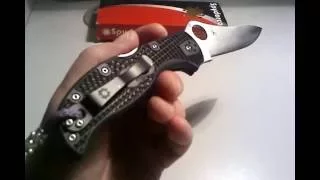 НОЖИ Spyderco Stretch FRN Black VG-10