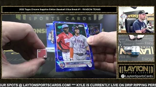 2022 Topps Chrome Sapphire Edition Baseball 5 Box Break #1