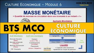 AIDE BTS MCO | Qu'est-ce que la masse monétaire ? | CULTURE ECONOMIQUE BTS