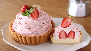 Strawberry Cheesecake Tart：Mont Blanc Cake
