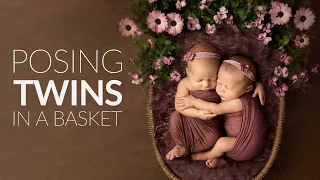 How To Photograph Newborn Twins in a Basket with Kelly Brown