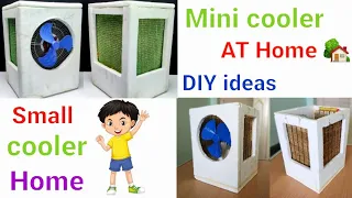 How to Make an small Air Cooler at Home -Best out of waste /घर पर मिनी एयर कूलर कैसे बनाएं  #cooler
