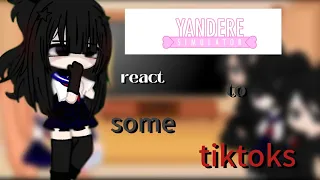 yandere simulator react to some tiktok//first reaction video//ayono × budo||cringe💀