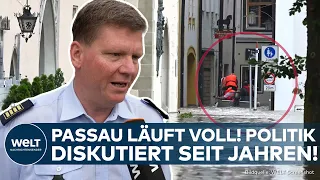 HOCHWASSER: Passaus Altstadt läuft voll - Die Stadt diskutiert seit Jahren über Schutzmaßnahmen!