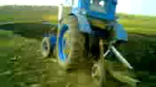 Plowing by tractor LTZ 55, T-40 m Вспашка трактором Т-40 м Оранка трактор Т-40 м
