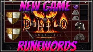 Diablo 2 Resurrected New Game Easy Runewords and How Gear Mercenary