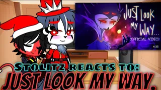 Stolitz reacts to: Just look my way - Gacha Club reacts. 🦉🎶😢