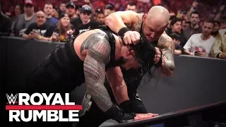 Corbin smashes Reigns onto international announce tables: Royal Rumble 2020 (WWE Network Exclusive)