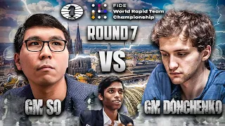 Lamang isang pyesa pero NAKALIKOT sa huli... | So vs Donchenko FIDE World Rapid Team Chess 2023 Rd 7