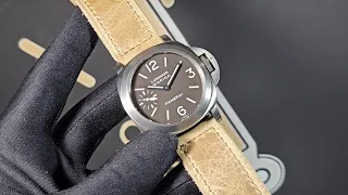 Handcrafted Panerai Strap for 44mm "Slayer Sage" with Sewn Buckle on Titanium PAM61 Luminor Marina