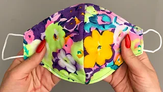 It takes only 5 minutes to sew a simple mask | Face Mask Sewing Tutorial | Oh my DIY Face Mask