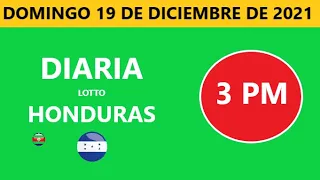 Diaria 3 pm honduras loto costa rica La Nica hoy domingo 19 de diciembre de 2021 loto tiempos hoy