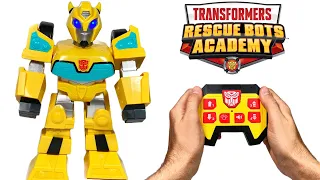 Transformers Rescue Bots Academy Bumblebee Remote Control Toy!