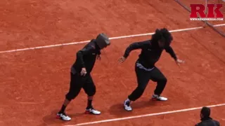 Les twins - démonstration de danse @ Roland-Garros 2016
