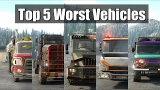 Snowrunner: Top 5 worst vehicles and why