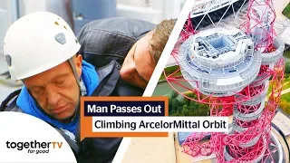 Man Scared of Heights Passes Out Climbing the ArcelorMittal Orbit | Extreme Phobias, Extreme Cures