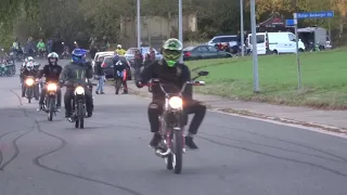 M2TS Halloweenausfahrt 2k18 | Simson | Wheelies | ANGRY SCHWALBE |