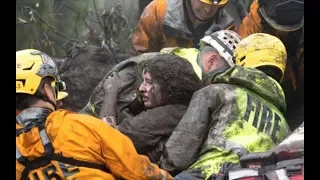 Huge mudslide hits Southern California