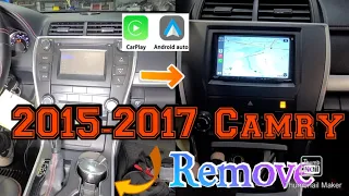 2015-2017 Toyota Camry How to remove radio Install Apple carplay android auto Metra 99-8249